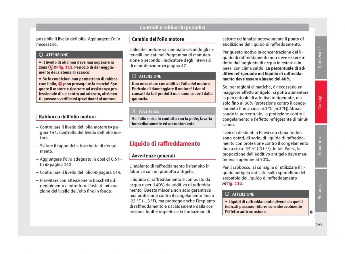 Seat Toledo IV 4 manuale del proprietario / page 147