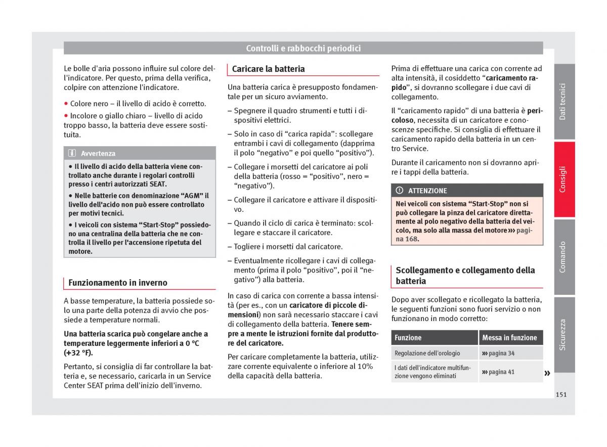 Seat Toledo IV 4 manuale del proprietario / page 153