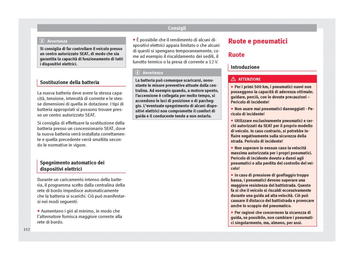 Seat Toledo IV 4 manuale del proprietario / page 154