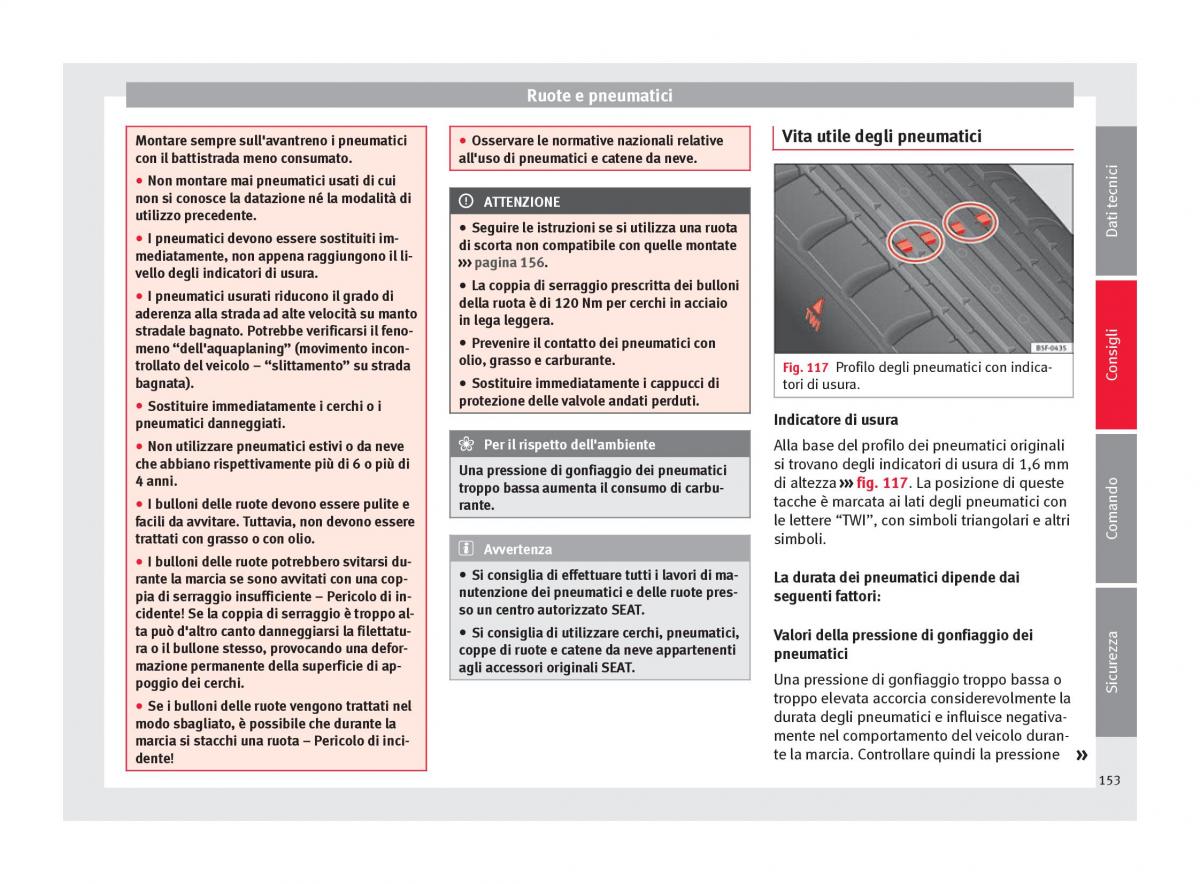 Seat Toledo IV 4 manuale del proprietario / page 155