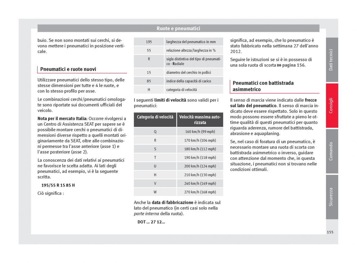 Seat Toledo IV 4 manuale del proprietario / page 157