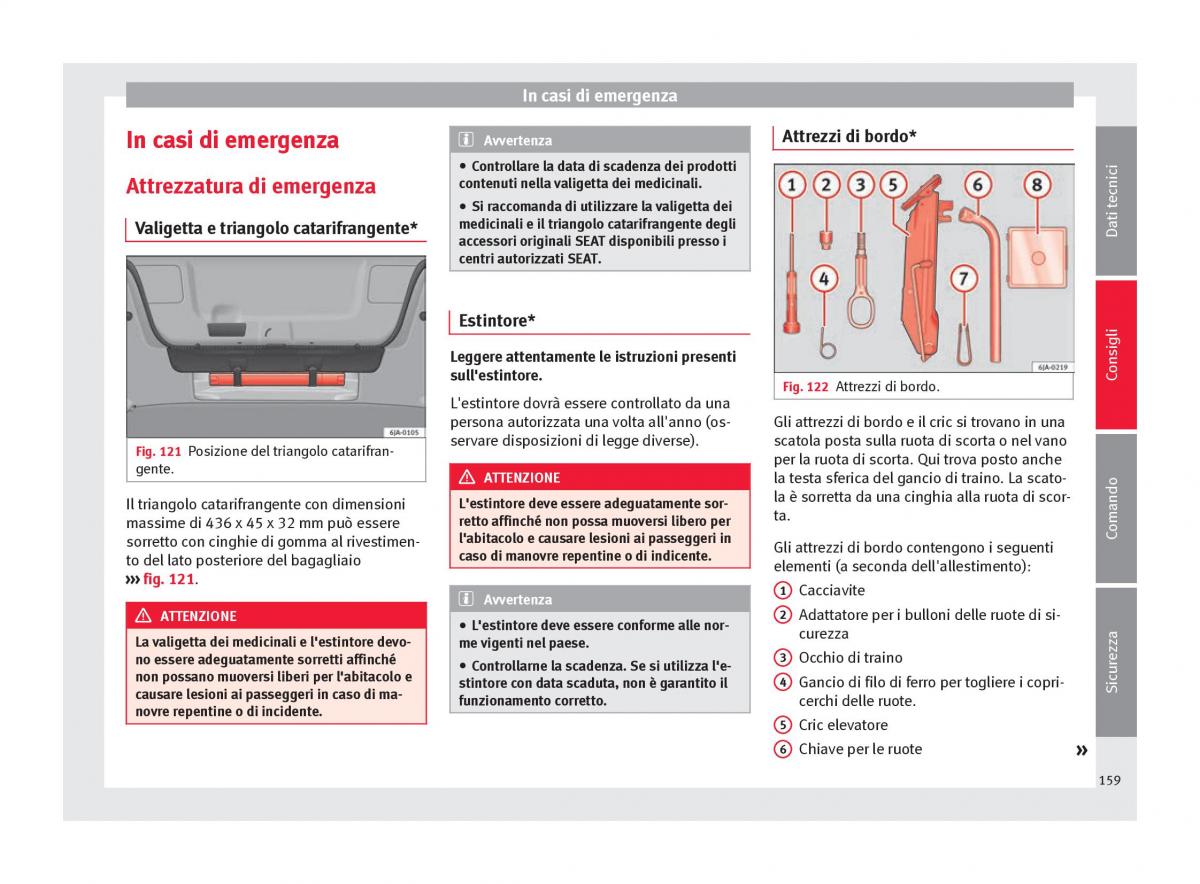 Seat Toledo IV 4 manuale del proprietario / page 161