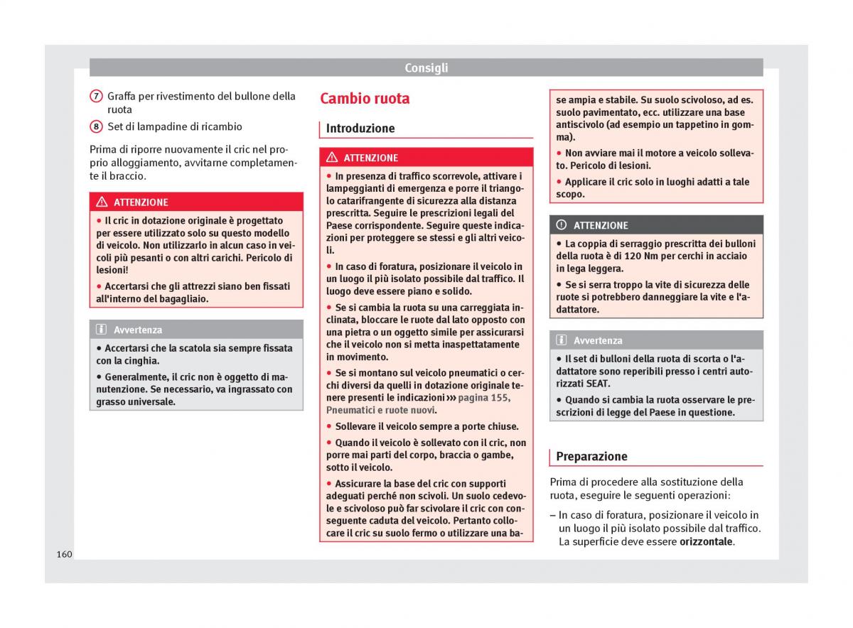 Seat Toledo IV 4 manuale del proprietario / page 162