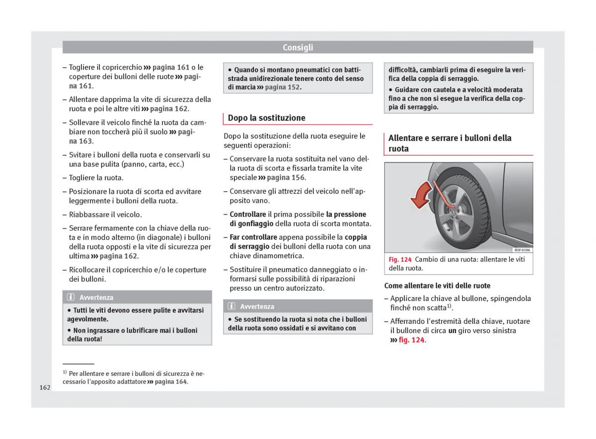 Seat Toledo IV 4 manuale del proprietario / page 164