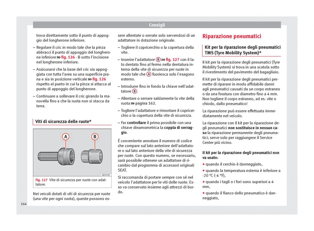 Seat Toledo IV 4 manuale del proprietario / page 166