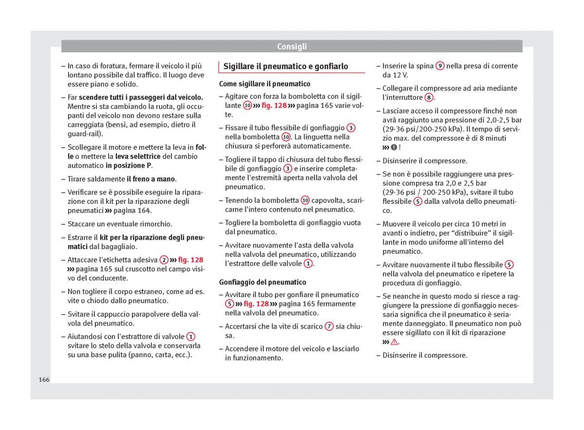 Seat Toledo IV 4 manuale del proprietario / page 168