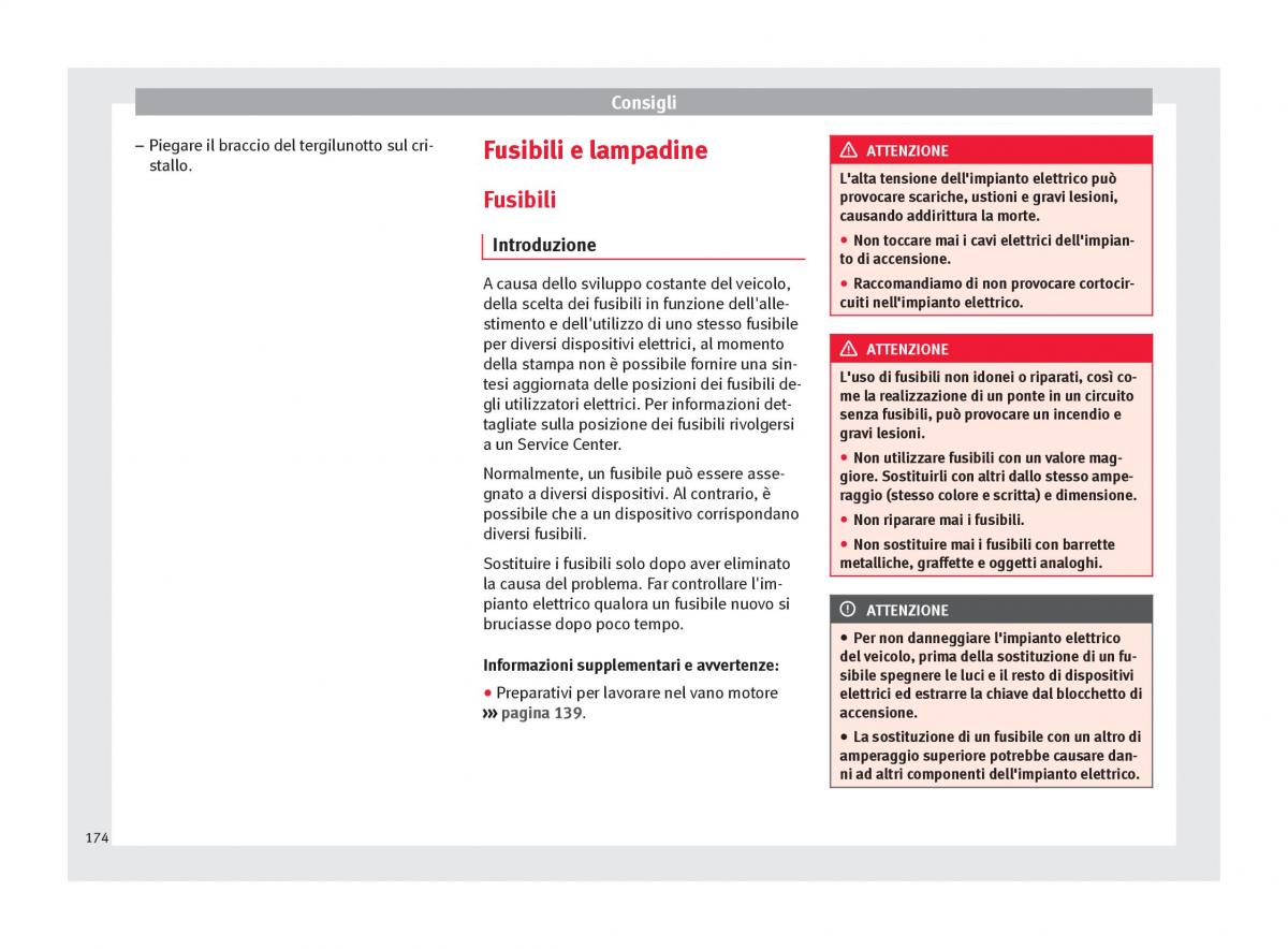 Seat Toledo IV 4 manuale del proprietario / page 176