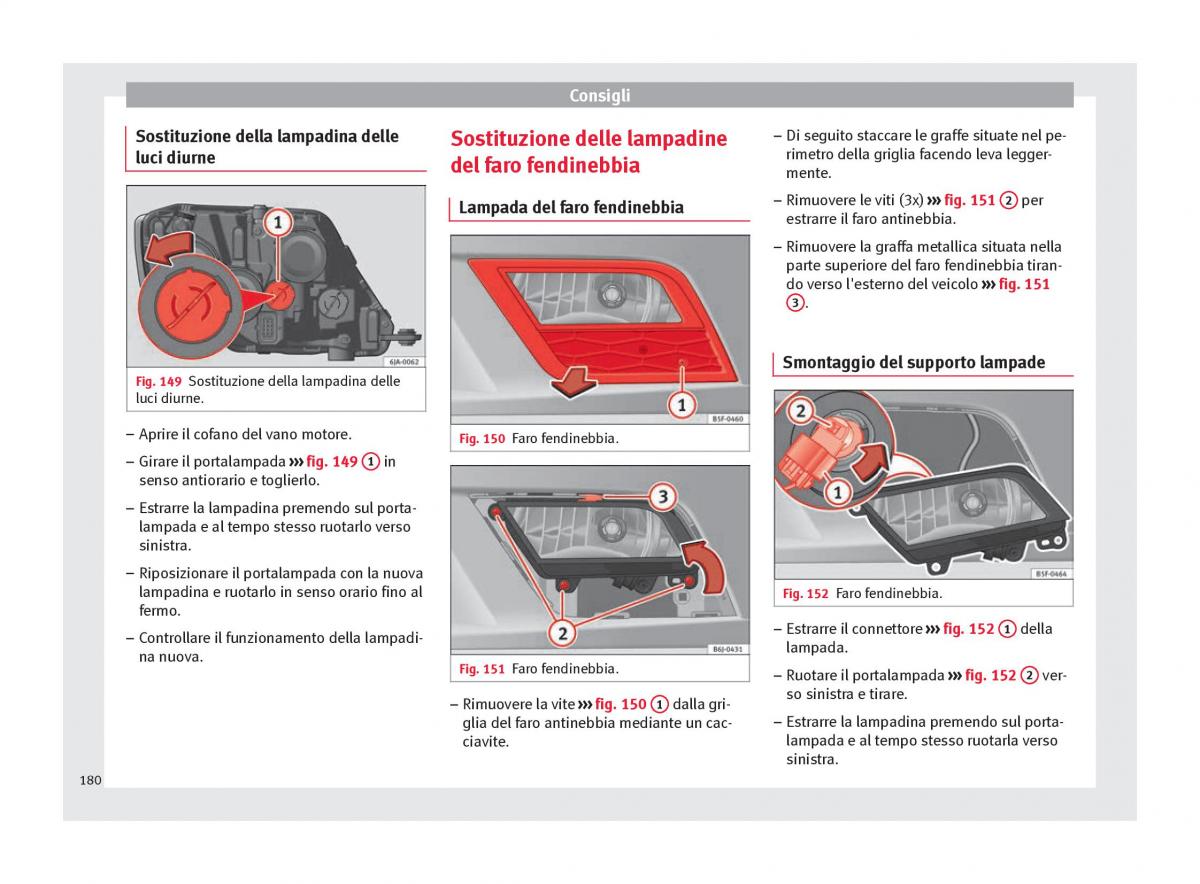 Seat Toledo IV 4 manuale del proprietario / page 182