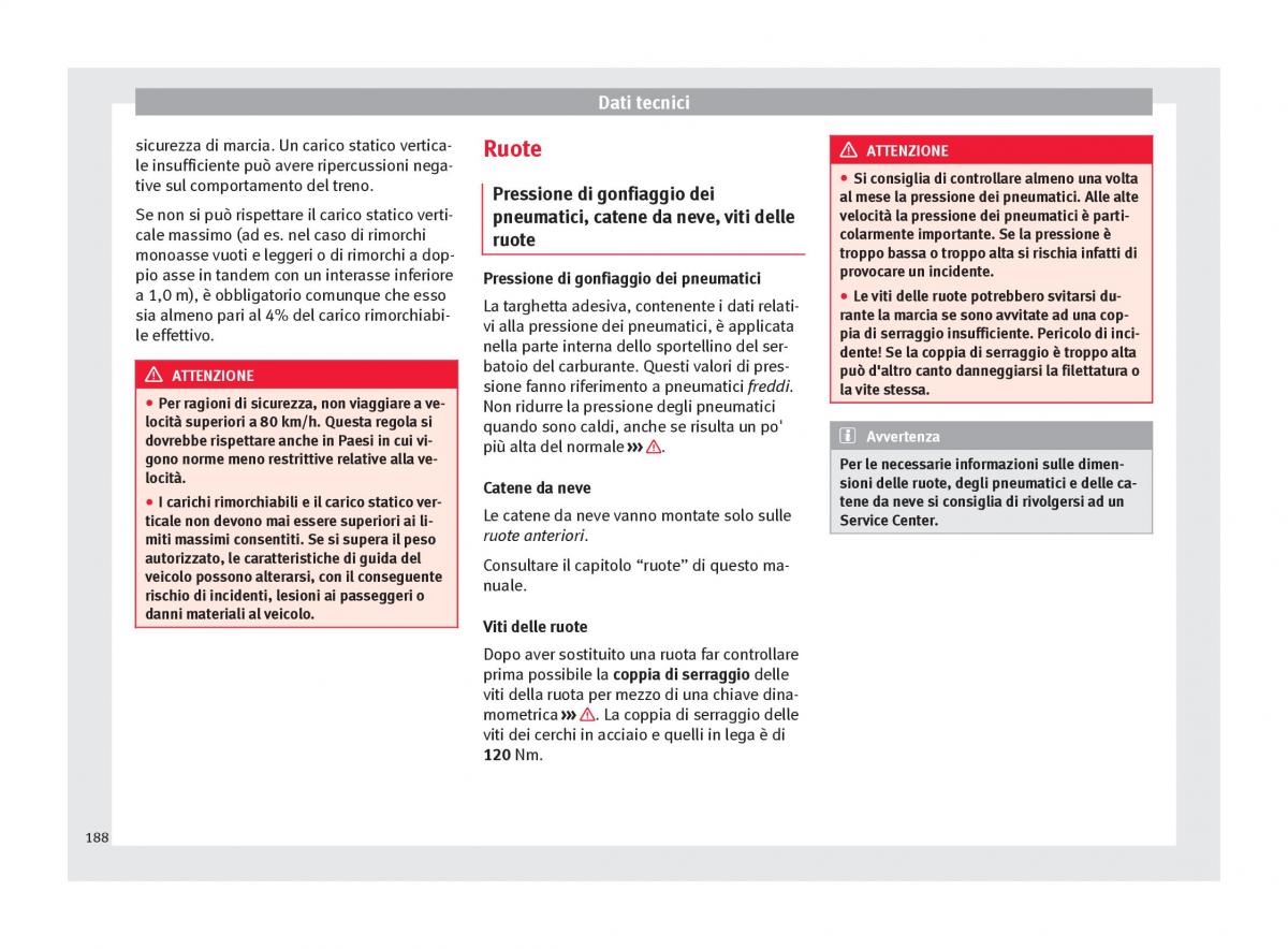 Seat Toledo IV 4 manuale del proprietario / page 190