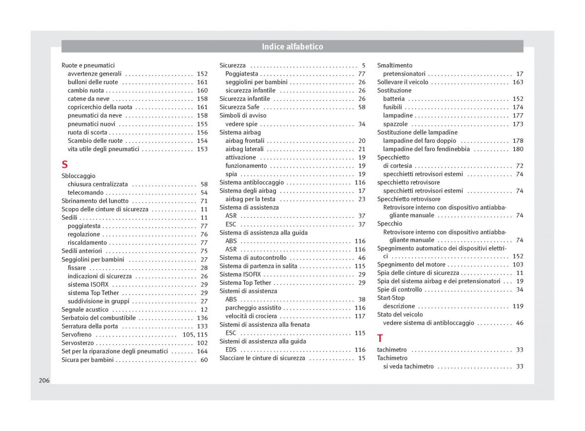 Seat Toledo IV 4 manuale del proprietario / page 208