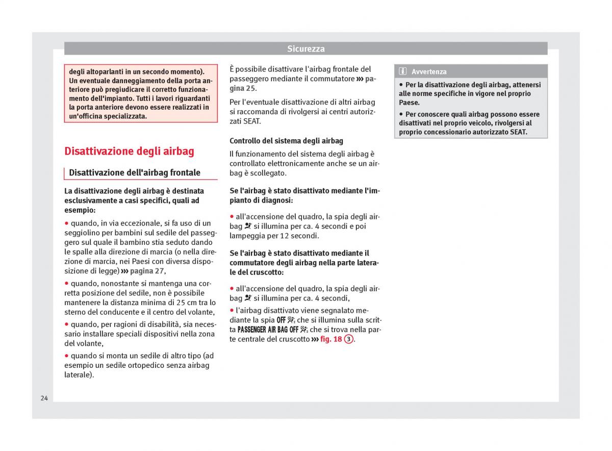 Seat Toledo IV 4 manuale del proprietario / page 26