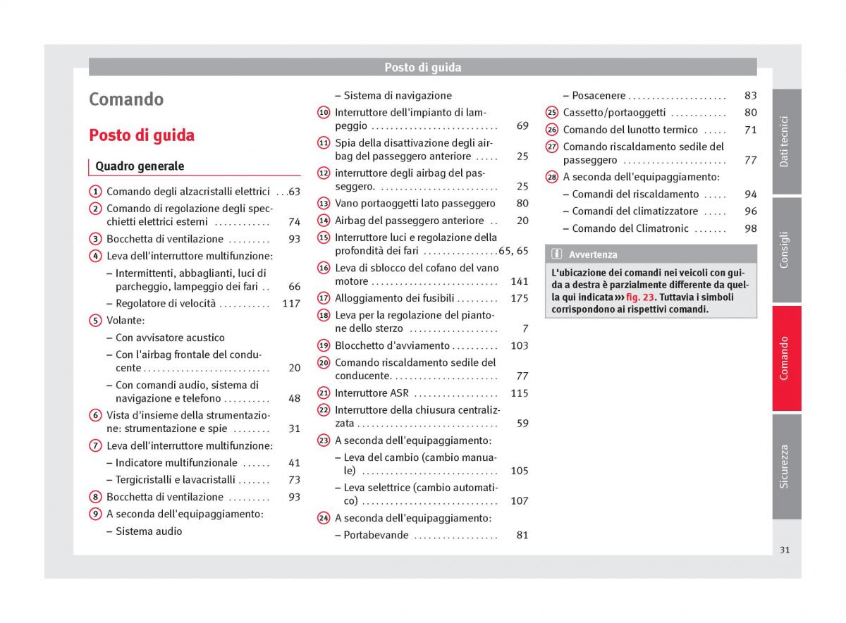 Seat Toledo IV 4 manuale del proprietario / page 33