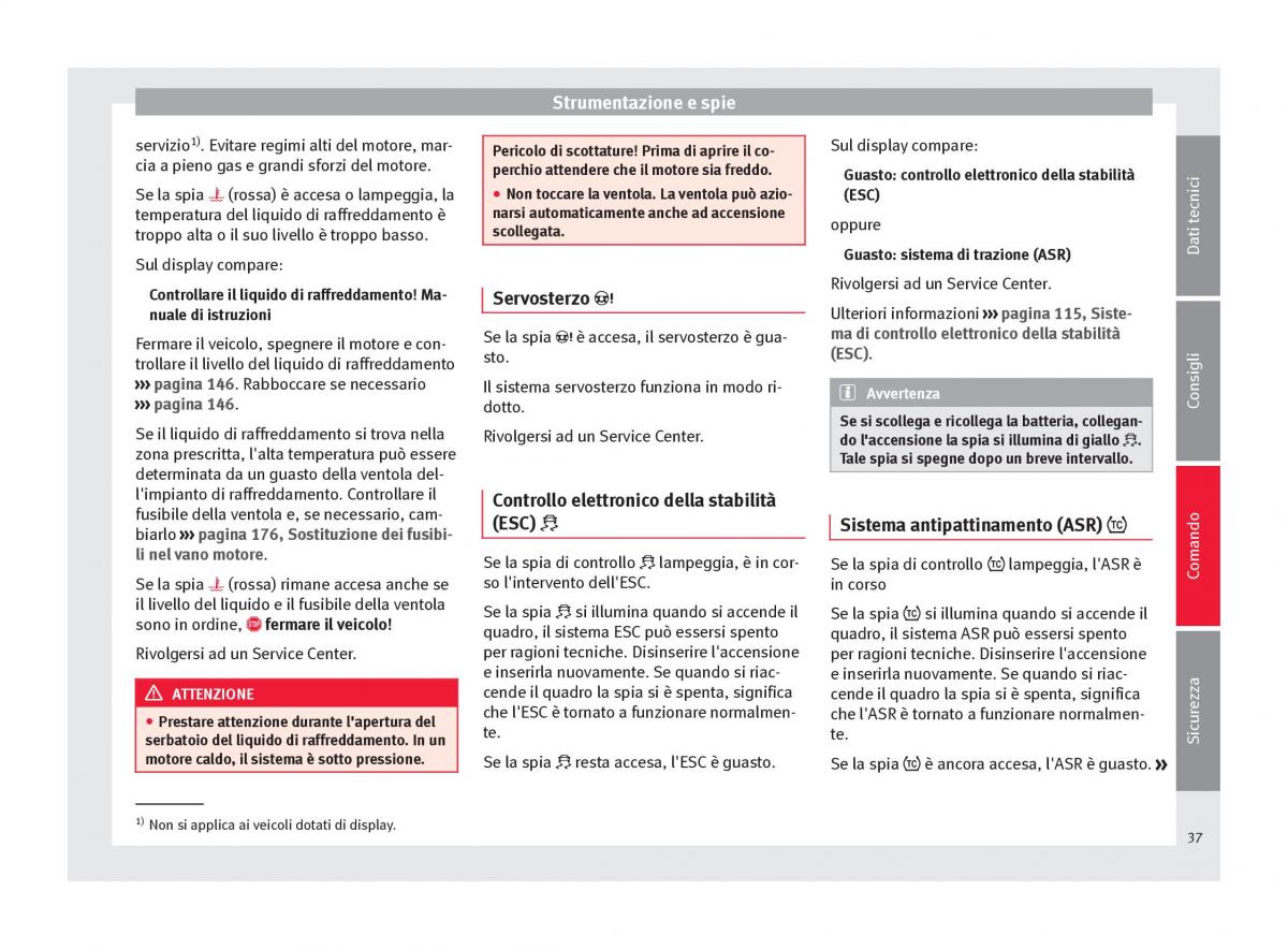 Seat Toledo IV 4 manuale del proprietario / page 39