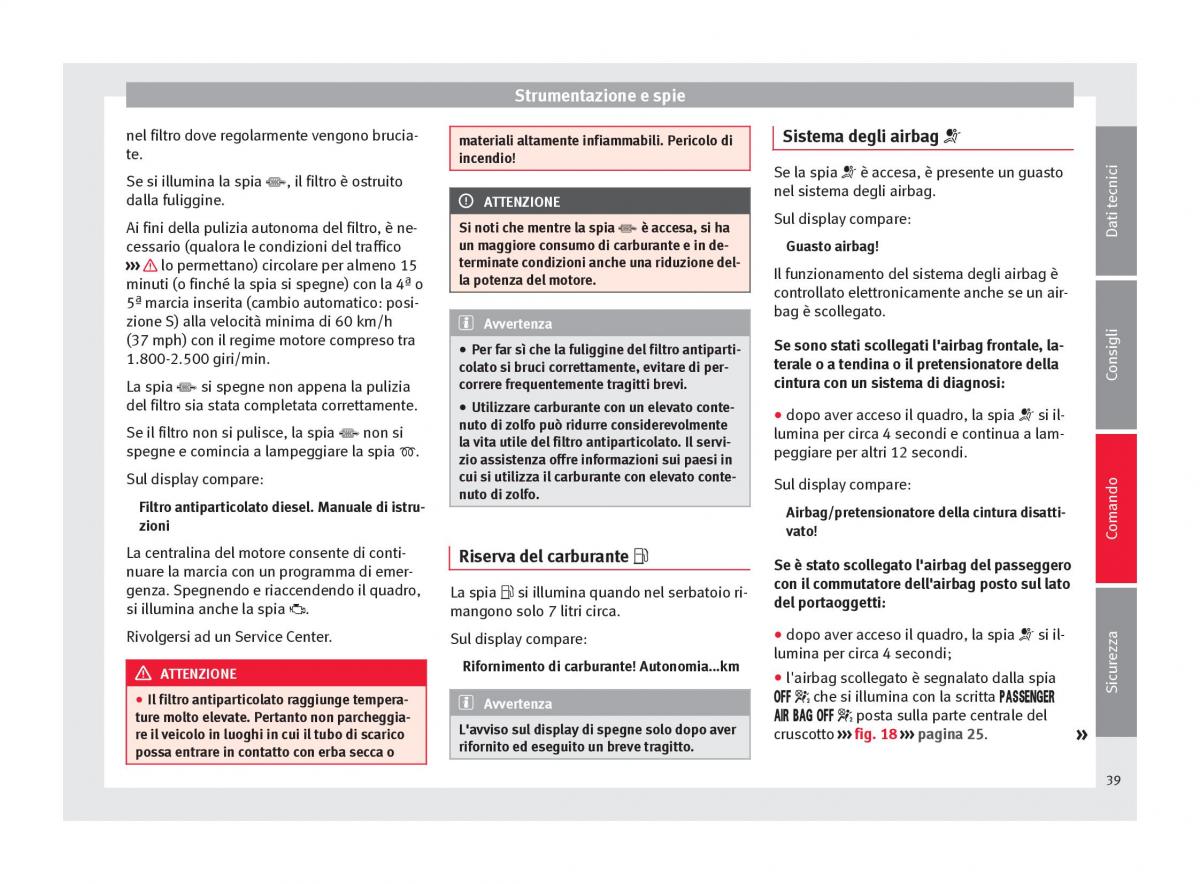 Seat Toledo IV 4 manuale del proprietario / page 41