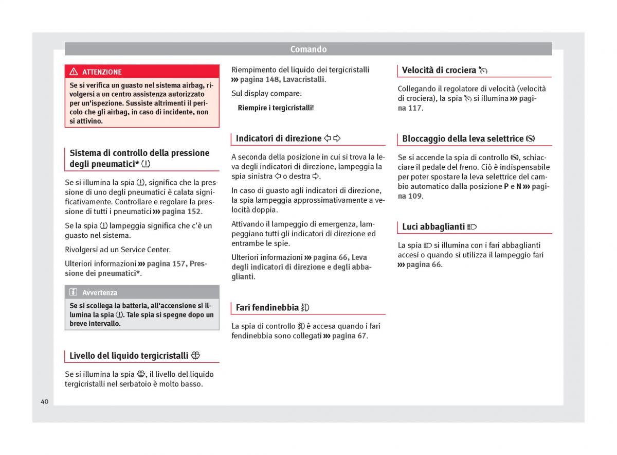 Seat Toledo IV 4 manuale del proprietario / page 42