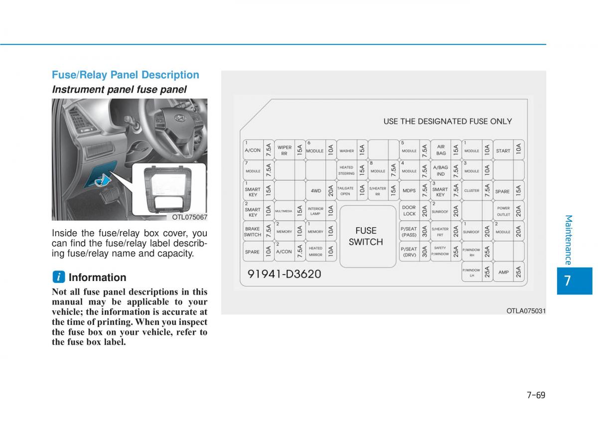 Hyundai Tucson III 3 owners manual / page 582