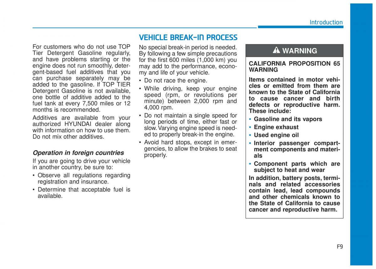 Hyundai Tucson III 3 owners manual / page 9