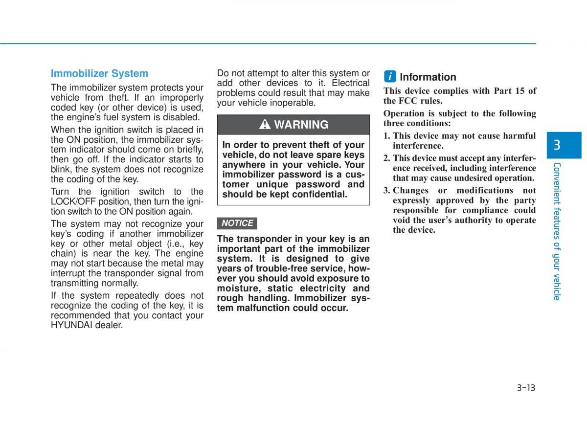 Hyundai Tucson III 3 owners manual / page 111