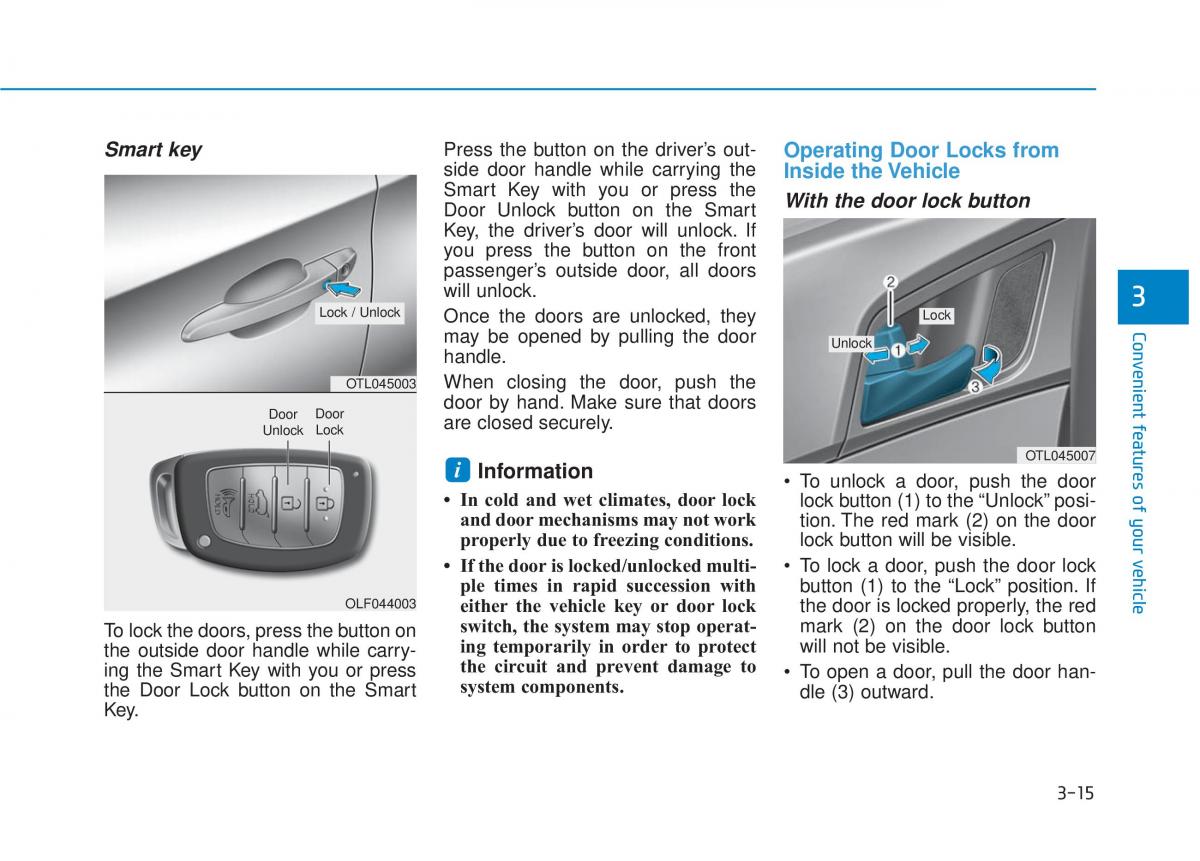 Hyundai Tucson III 3 owners manual / page 113