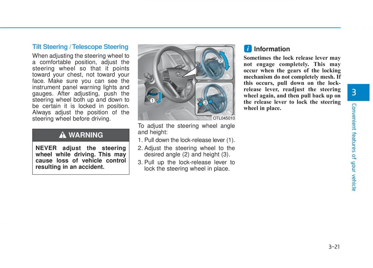 Hyundai Tucson III 3 owners manual / page 119