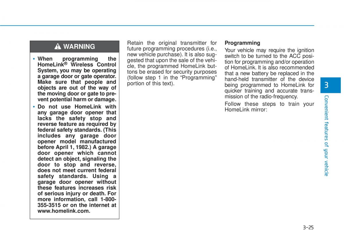 Hyundai Tucson III 3 owners manual / page 123