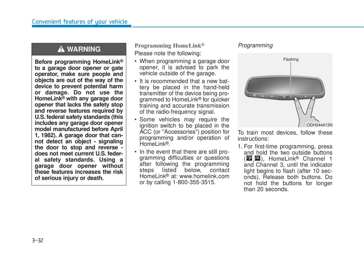 Hyundai Tucson III 3 owners manual / page 130