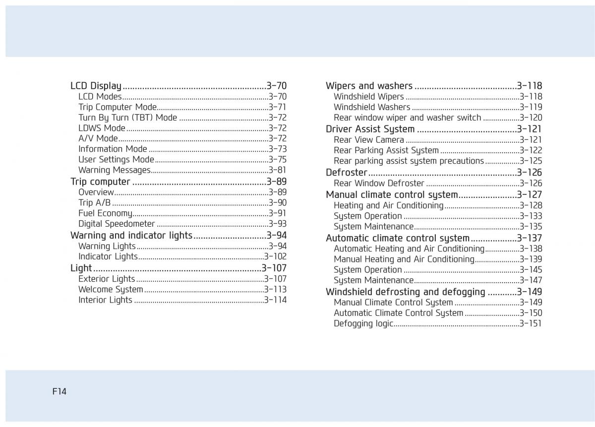 Hyundai Tucson III 3 owners manual / page 14