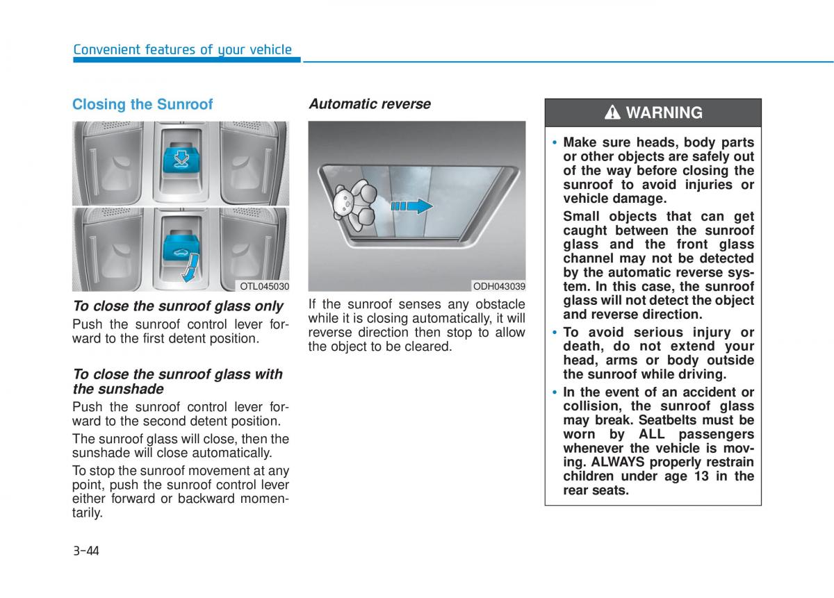 Hyundai Tucson III 3 owners manual / page 142