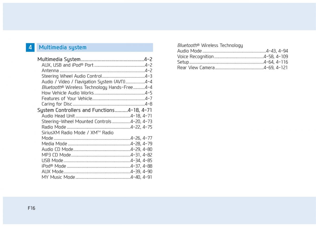 Hyundai Tucson III 3 owners manual / page 16