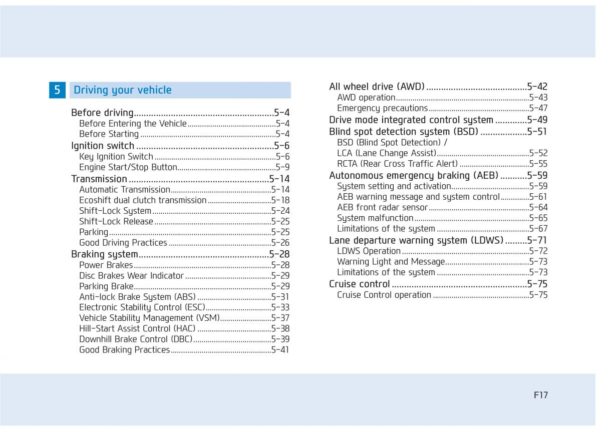 Hyundai Tucson III 3 owners manual / page 17