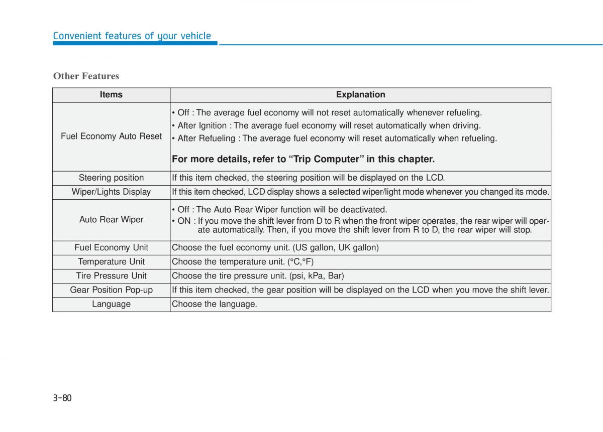 Hyundai Tucson III 3 owners manual / page 178