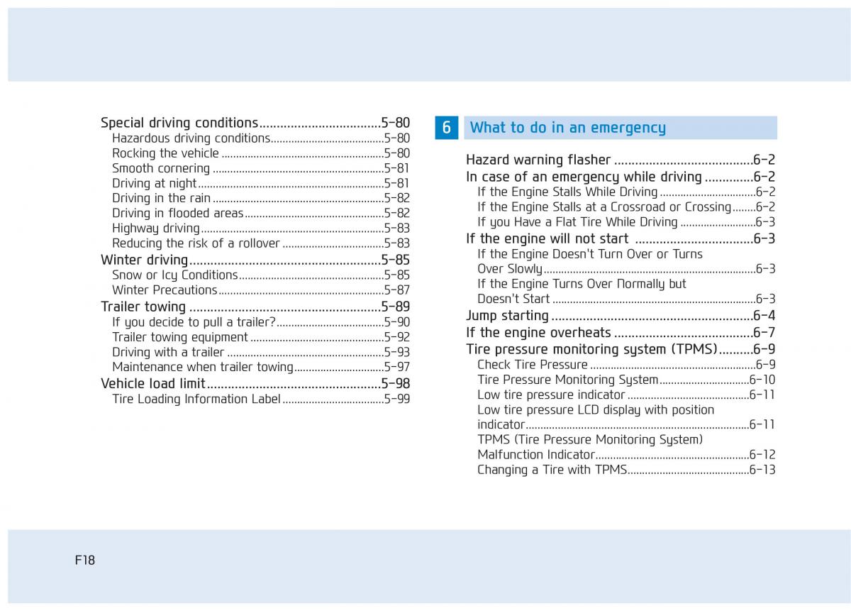 Hyundai Tucson III 3 owners manual / page 18