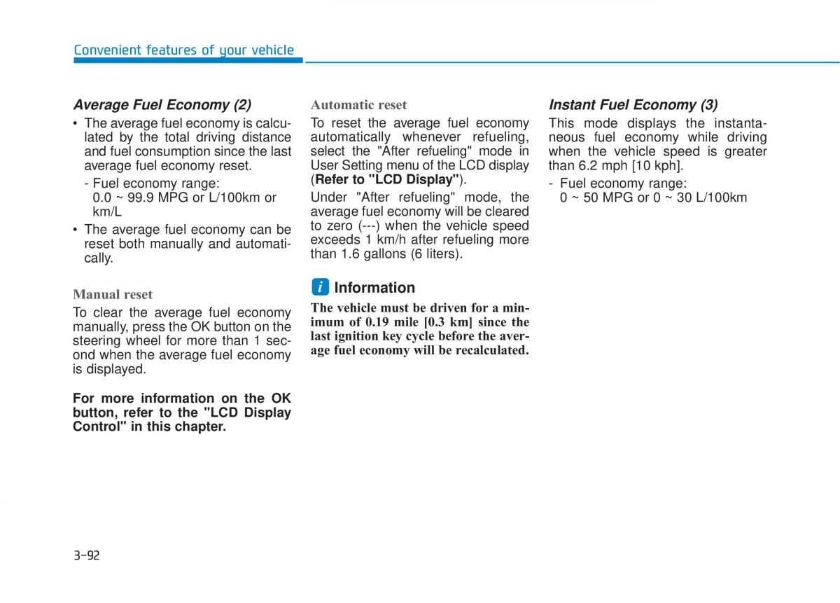 Hyundai Tucson III 3 owners manual / page 190