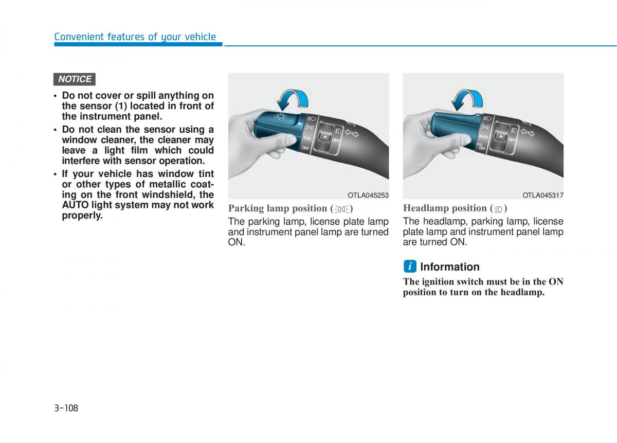 Hyundai Tucson III 3 owners manual / page 206