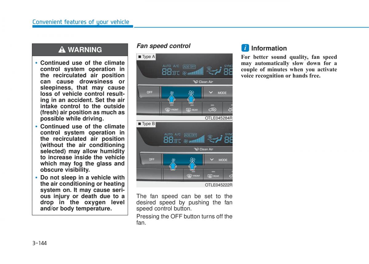 Hyundai Tucson III 3 owners manual / page 242