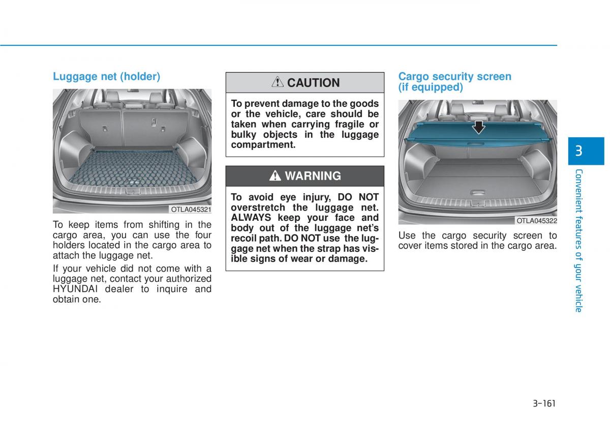 Hyundai Tucson III 3 owners manual / page 259