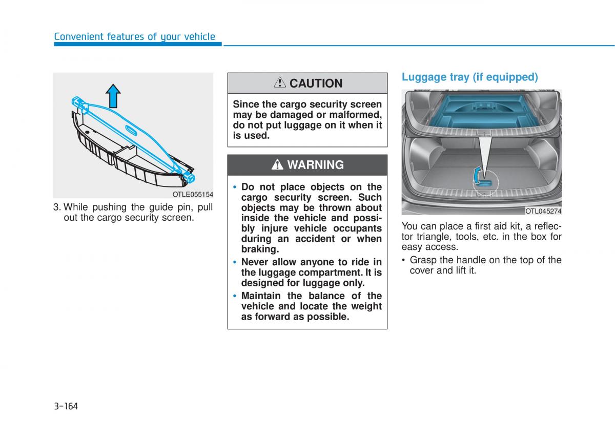 Hyundai Tucson III 3 owners manual / page 262