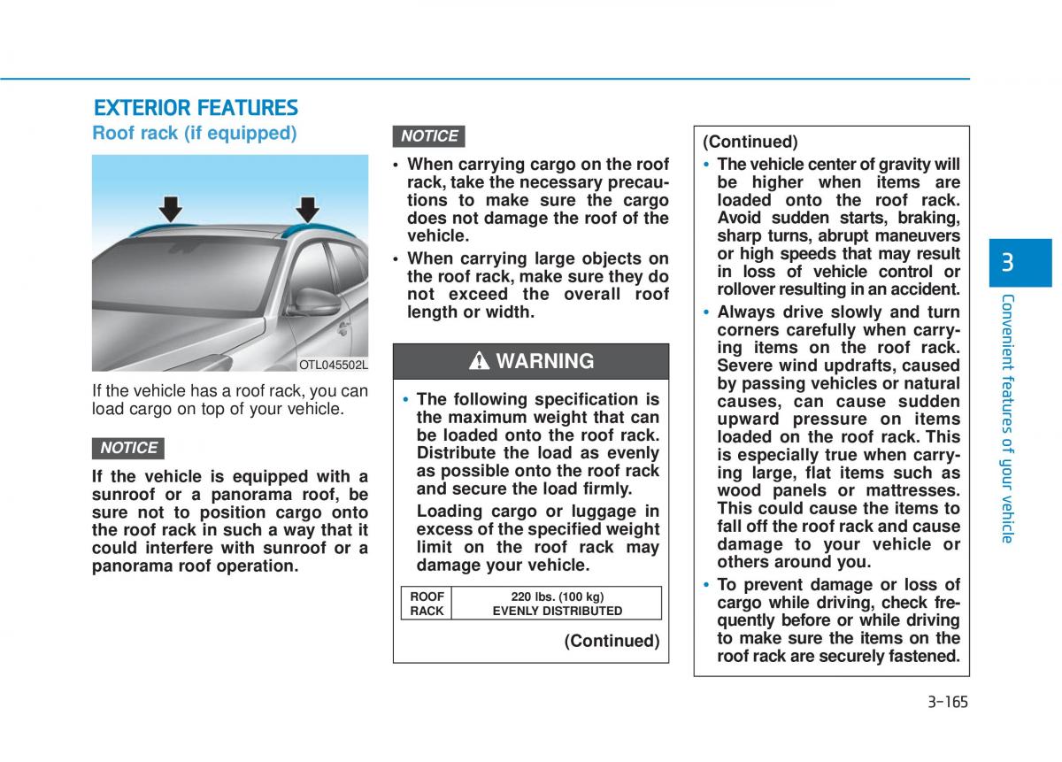 Hyundai Tucson III 3 owners manual / page 263