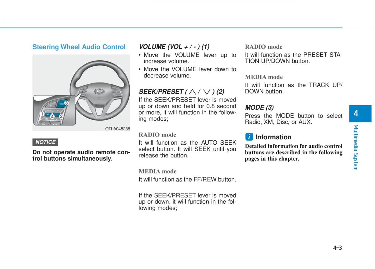 Hyundai Tucson III 3 owners manual / page 266