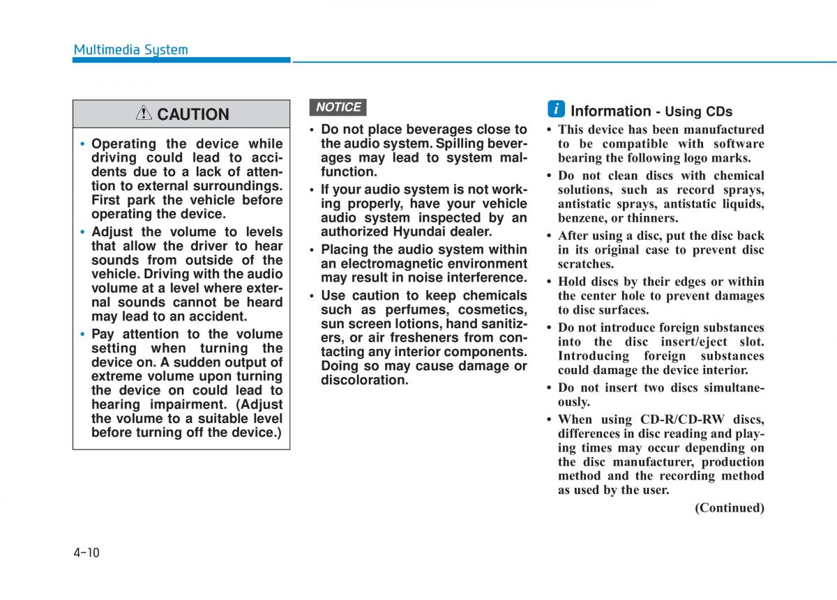 Hyundai Tucson III 3 owners manual / page 273