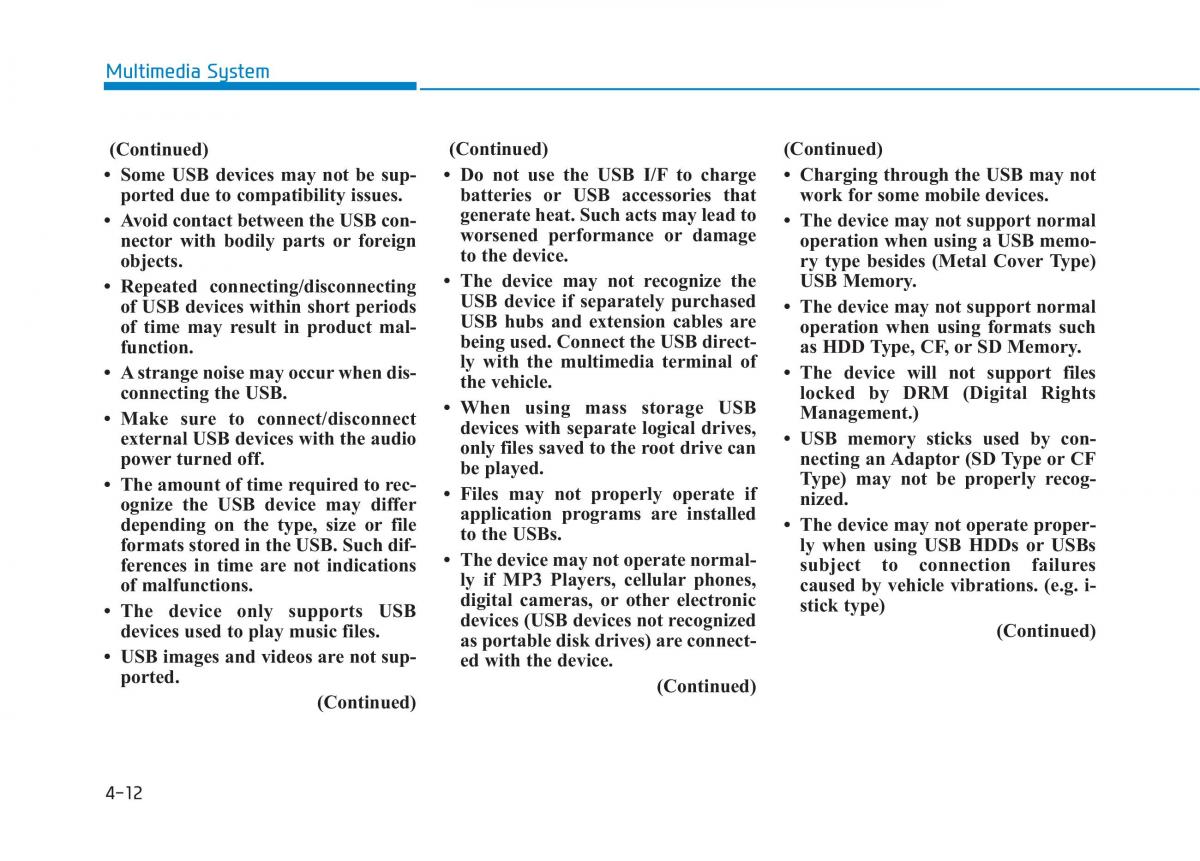 Hyundai Tucson III 3 owners manual / page 275