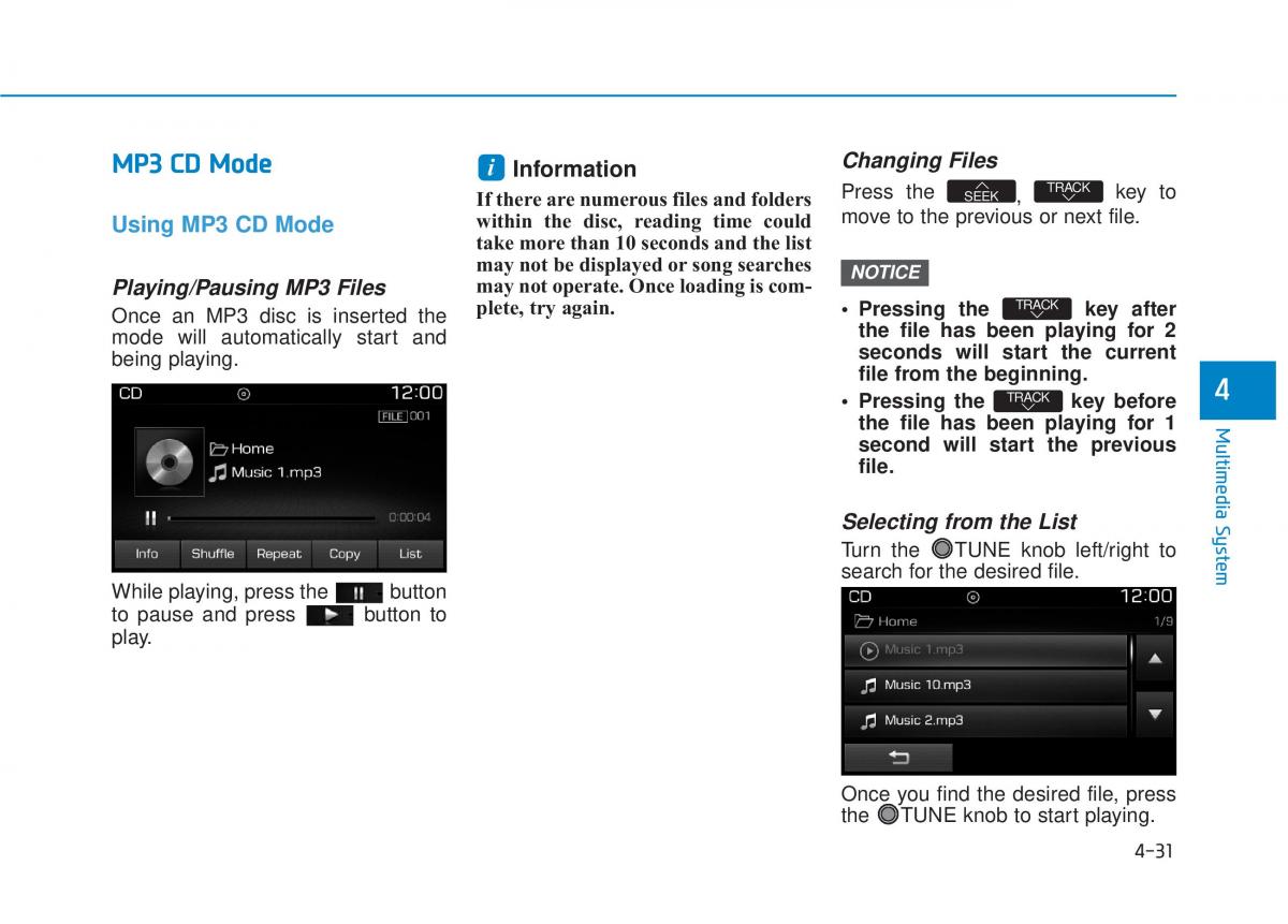 Hyundai Tucson III 3 owners manual / page 294