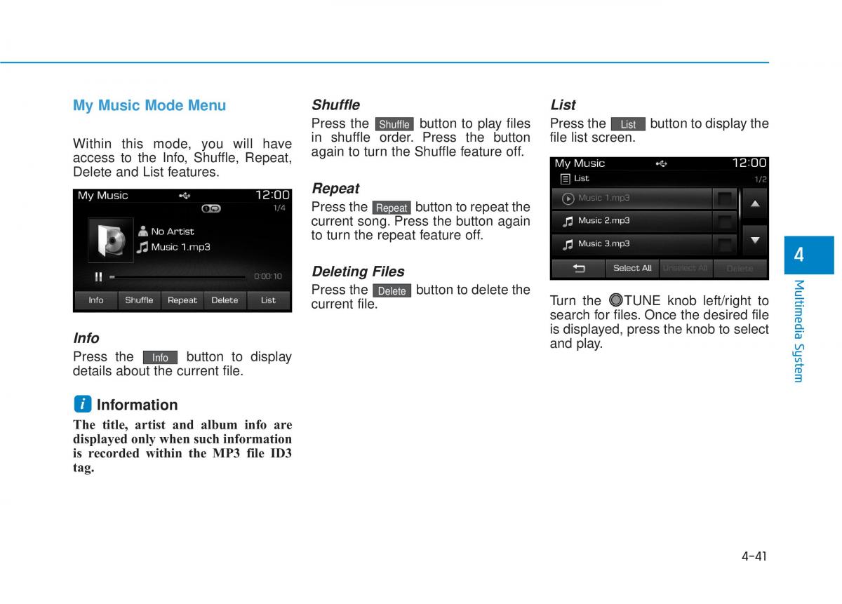 Hyundai Tucson III 3 owners manual / page 304