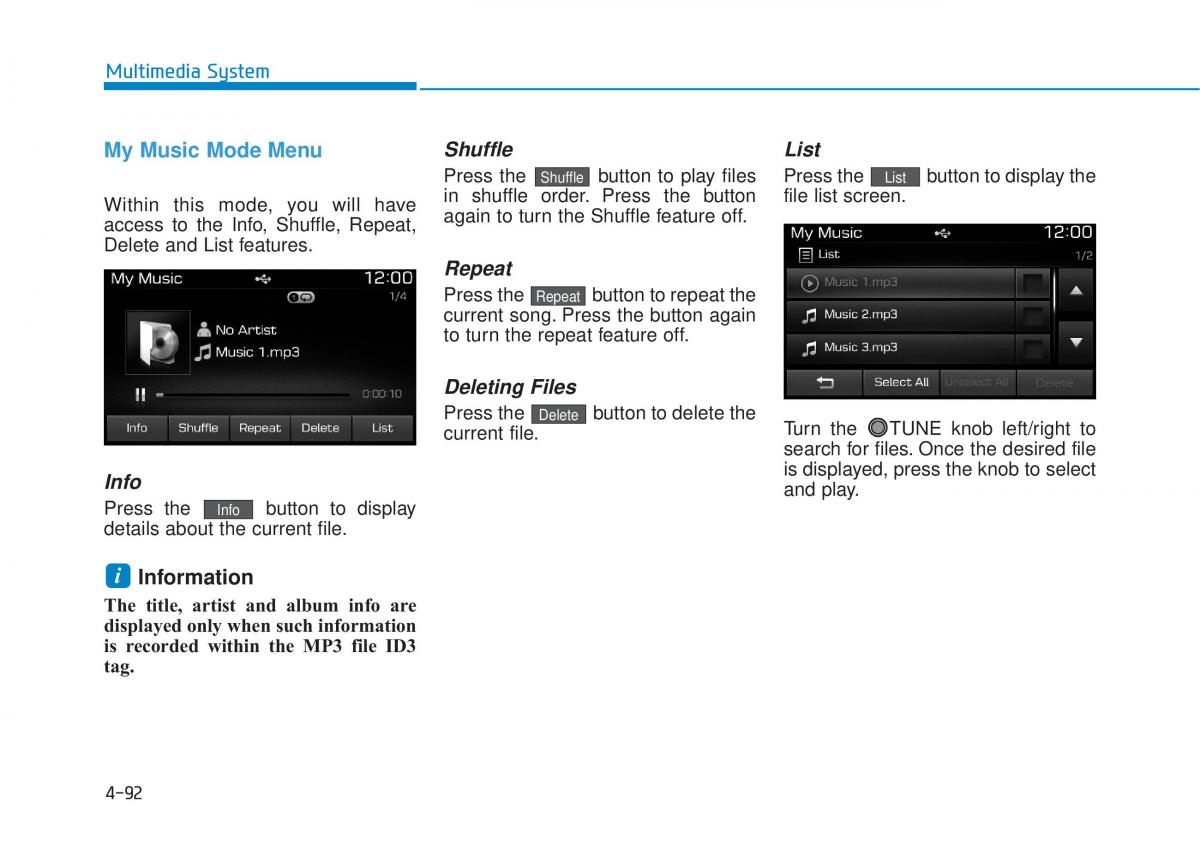 Hyundai Tucson III 3 owners manual / page 355