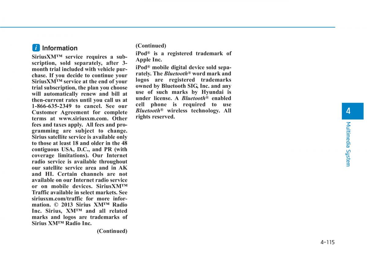 Hyundai Tucson III 3 owners manual / page 378