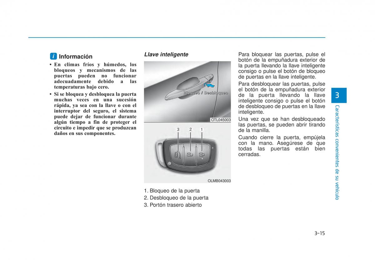 Hyundai Tucson III 3 manual del propietario / page 125