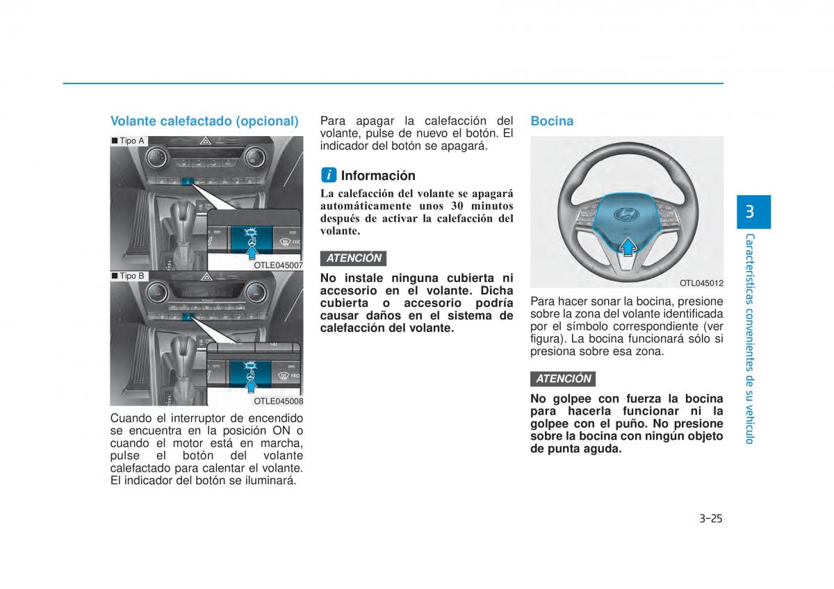 Hyundai Tucson III 3 manual del propietario / page 135