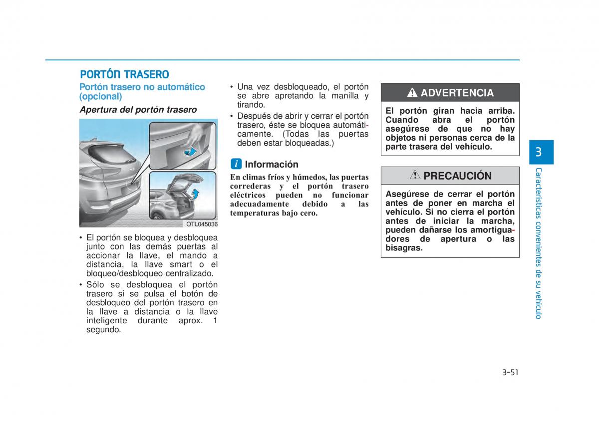 Hyundai Tucson III 3 manual del propietario / page 161