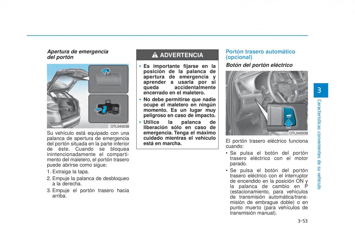 Hyundai Tucson III 3 manual del propietario / page 163