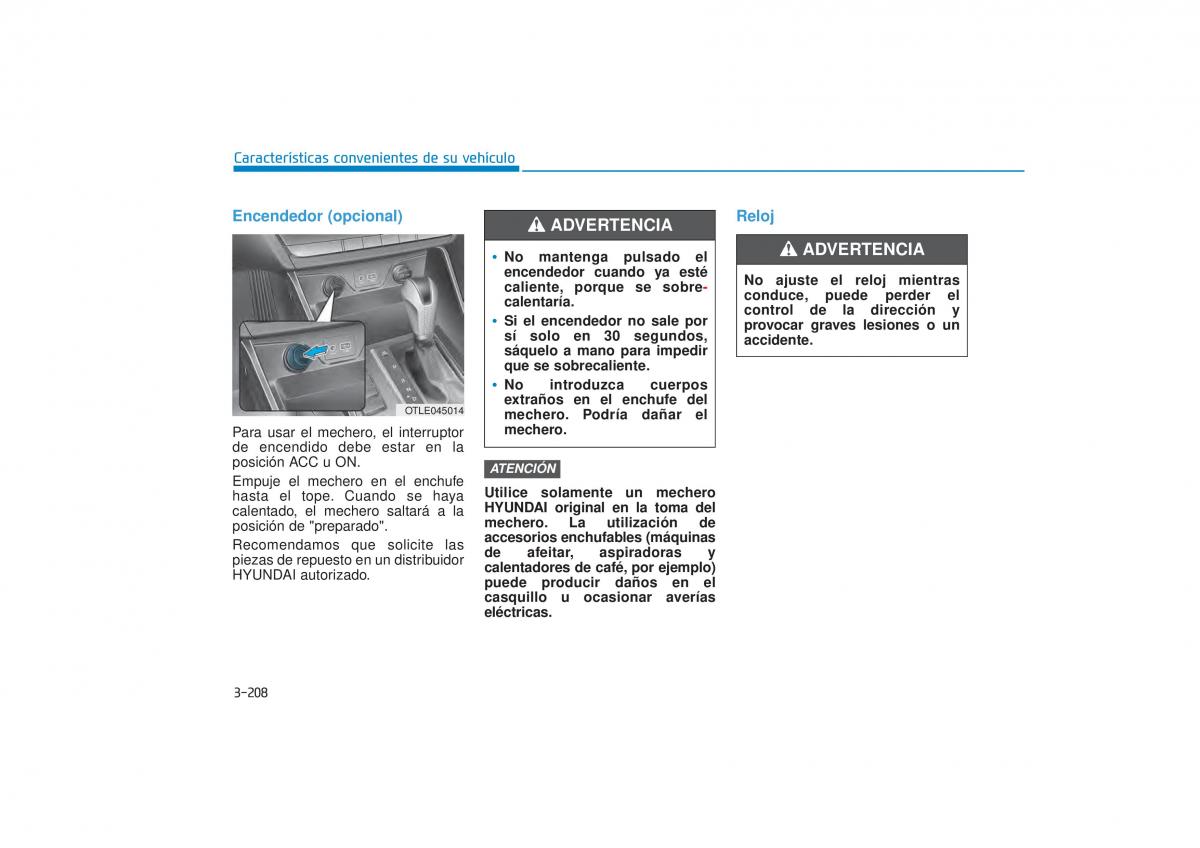 Hyundai Tucson III 3 manual del propietario / page 318